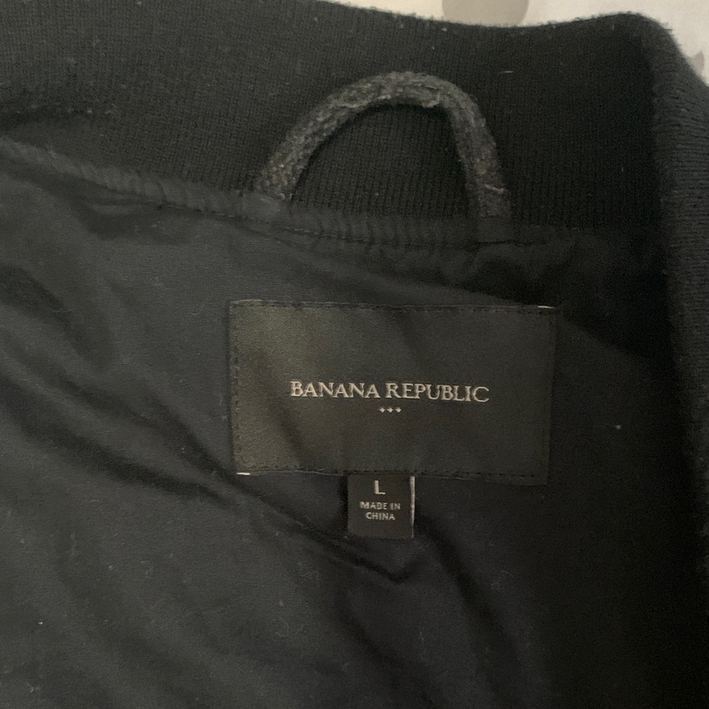 Banana Republic Black and Gray Plaid Jacket - Picture 6 of 6